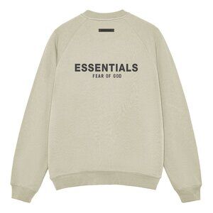 Fear of God Essentials Silicone Letter Crew Neck Pullover Sweatshirt